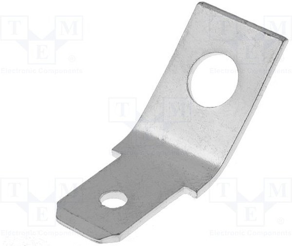 FS2257, Наконечник: плоский, 6,3мм, 0,8мм, "папа", M4, винтами, латунь