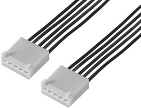 217796-1053, Rectangular Cable Assemblies KK 2.54 SR R-R 5CKT 600MM DISC Sn