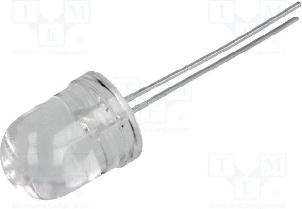LL-1003UAC2D-2AD, LED; 10mm; amber; 2900?3800mcd; 30°; Front: convex; 1.5?2.6V