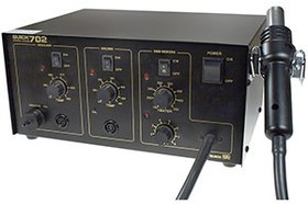 QUICK702 ESD, паяльный комплекс 3 в 1 термофен + керамический паяльник + оловоотсос QUICK702 ESD, паяльный комплекс 3 в 1 термофен + керамический паяльник + оловоотсос