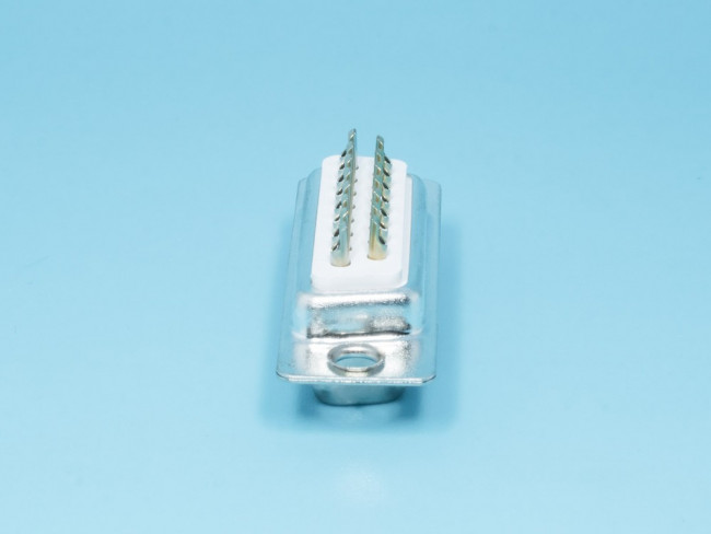 DB-15F, Разъем D-SUB 15 контактов, гнездо на кабель, пайка, тип 2