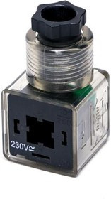 1210640590, Circular DIN Connectors LED + VDR 220V AC/DC