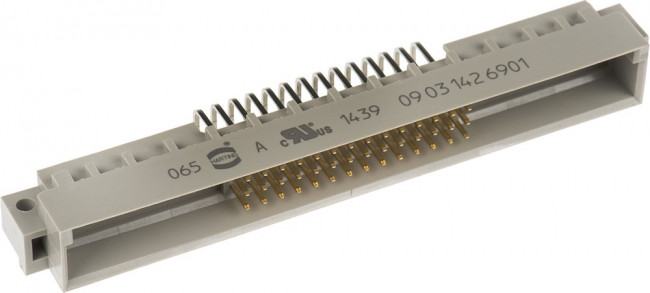 09031426901, DIN 41612 Connectors 42+6P 2A MALE R/A