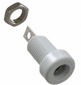 108-0901-001, Test Plugs &amp; Test Jacks BANANA JACK WHITE