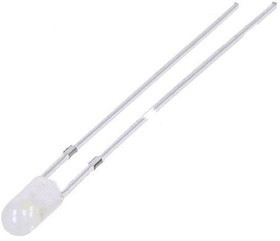 OSW4YK3E32B, LED; 3mm; white cold; 750?1120mcd; 30°; Front: convex; 2.8?3.6V