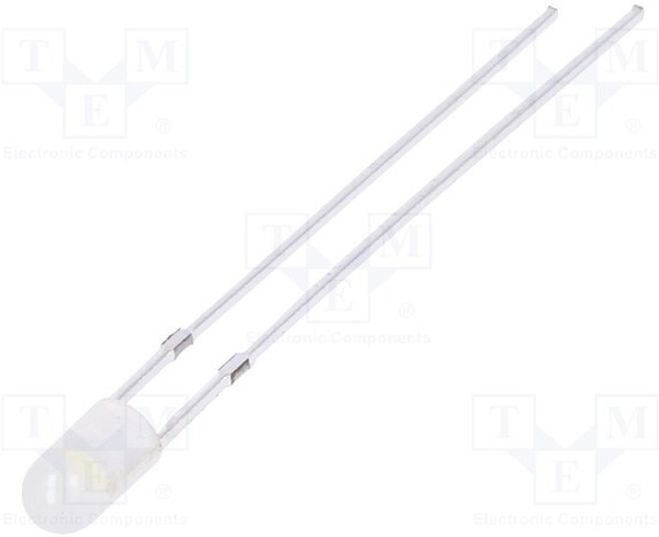 OSW4YK3E32B, LED; 3mm; white cold; 750?1120mcd; 30°; Front: convex; 2.8?3.6V OSW4YK3E32B, LED; 3mm; white cold; 750?1120mcd; 30°; Front: convex; 2.8?3.6V