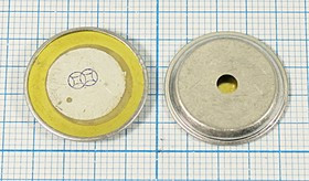 Излучатель звука пьезокерамический без генератора (1~30)В, тонкий тип толщиной 2мм, зп 20x 2\1~30\\