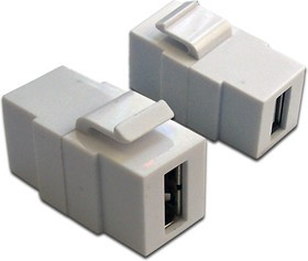 Модуль Lanmaster LAN-OK-USB20-AA/V-WH (упак.:1шт) 1м белый