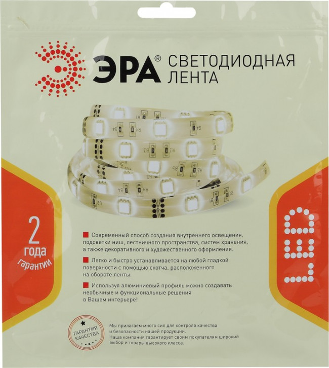 ЭРА Лента светодиодная LS2835-14,4-120- 24-33-2700К-5m Б0043098