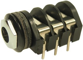 CL1334, STEREO, SOCKET, 3POS, 6.35MM, PCB