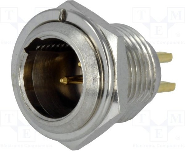 MXLR-3W-C, Гнездо, XLR mini, "папа", PIN: 3, пайка, d11мм