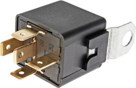 75.3777, Реле электромагнитное 12V 5-ти контактное 30/20А переключ. с кронштейном АВАР