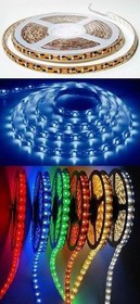 LS607 (141-494), Лента светодиодная 1 метр, 60SMD(5050)/m 14.4W/m 12V IP65 зеленый