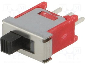 5FS1S102M2QE, Переключатель: движковый, Пол: 2, SPDT, 3A/120ВAC, 3A/28ВDC, ON-ON