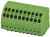 1724938, PTDA 1.5/ 4-3.5 Series PCB Terminal Block, 4-Contact, 3.5mm Pitch, Through Hole Mount, 1-Row, Spring