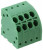 1724938, PTDA 1.5/ 4-3.5 Series PCB Terminal Block, 4-Contact, 3.5mm Pitch, Through Hole Mount, 1-Row, Spring