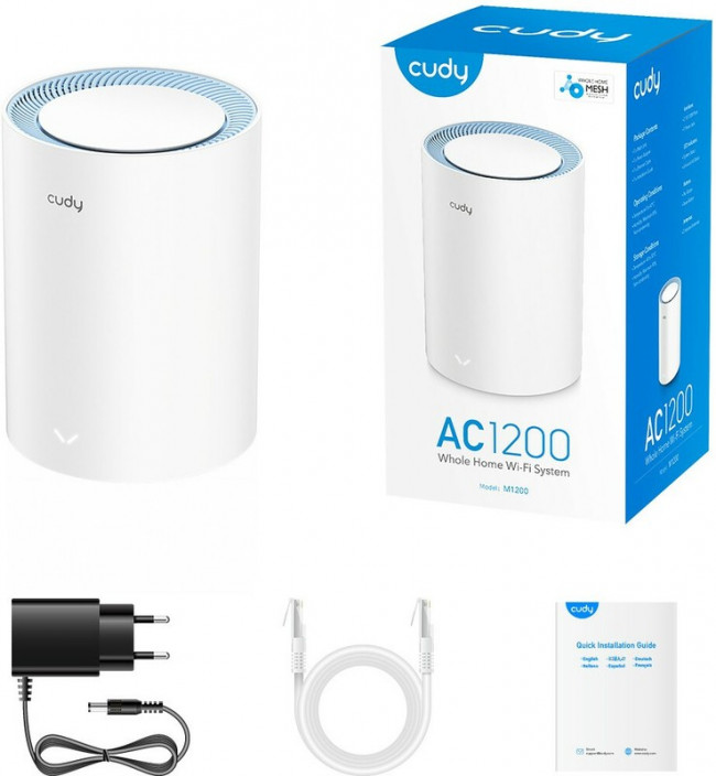 M1200(1-Pack), Mesh система Cudy M1200 (1 шт.)