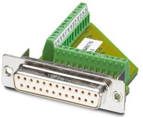 VS-25-BU-DSUB/25-MPT-0,5, Разъем D Sub, Standard, Гнездо, 25 контакт(-ов), DB, Винт