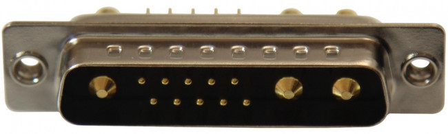 681M13W3103L011, COMBO D-SUB CONN, PLUG, DB-13W3, TH