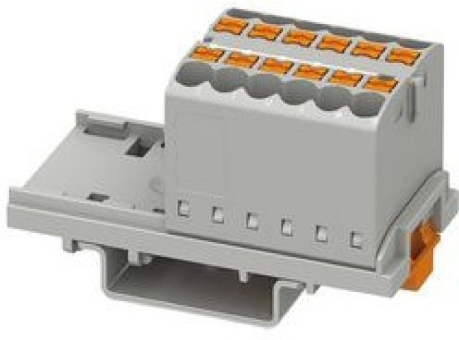 3273022, Terminal Block, Push-In, 12 Poles, 690V, 24A, 0.14 ... 4mm², Grey