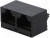 RJJU88242E1V004, Гнездо, RJ45, PIN: 8, Кат: 5, Конф: 8p8c, THT, угловой