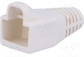 MHRJ45SRB-W, Корпус вилки RJ45, 6мм, Цвет: белый