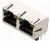 RJHSE538402, Гнездо, RJ45, Кат: 5, экранированный, двойное, с LED, Конф: 8p8c, THT RJHSE538402, Гнездо, RJ45, Кат: 5, экранированный, двойное, с LED, Конф: 8p8c, THT