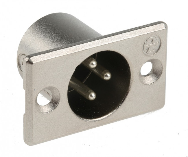 NC3MP, XLR Connectors 3C MALE NICKEL