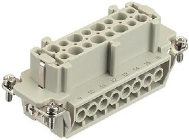 CHP 06 L, Корпус для разъемов HDC, C-TYPE, размер 44.27, Фиксация защелка