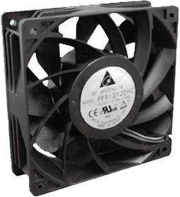 QFR1248GHE-SP01, DC Fans Fan, 120x38mm, 48VDC, 210.38CFM, 24W, Ball, 4Leads, Lock Rotor Sensor, Tach/PWM