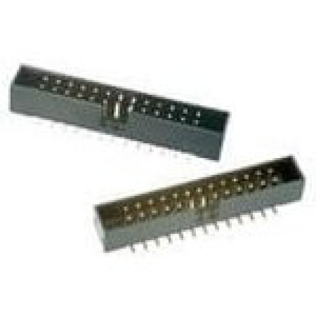 N2510-5002RB, 2500, 10 Way, 2 Row, Right Angle PCB Header