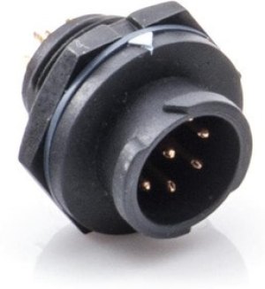BD-06RMMS-QC8001, Standard Circular Connector 6P M CONN M PIN Std, Recept Rear BD-06RMMS-QC8001, Standard Circular Connector 6P M CONN M PIN Std, Recept Rear