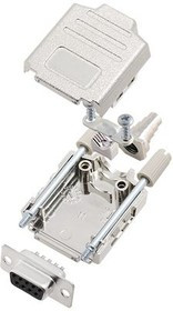 6355-0004-31, DE-9 Socket D-Sub Connector Kit, Steel