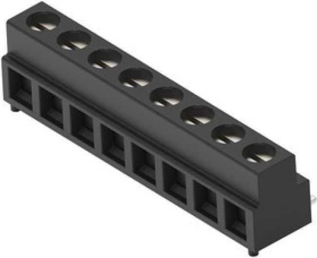 2383938-8, Клеммная колодка типа провод к плате, 5 мм, 8 вывод(-ов), 30 AWG, 16 AWG, 1.31 мм², Винт
