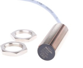 BESM18MI-PSC80B-BV03, Индуктивный бесконтактный датчик, цилиндрический, BES серия, M18, 8мм, PNP, 12В до 30В, с проводами