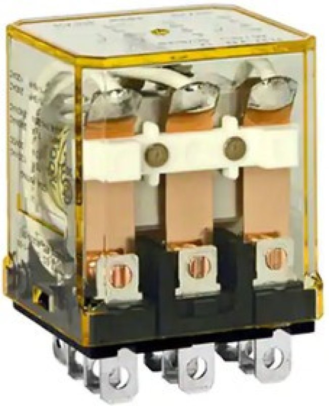 RH3B-UDC24V, General Purpose Relays Relay Plug-In 3PDT 10A 24VDC