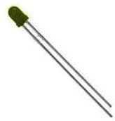 SSL-LX3044YD, Standard LEDs - Through Hole 3mm Short Lens Yello