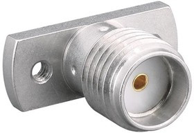 CONSMA017, RF Connectors / Coaxial Connectors SMA, Panel Mount, Female Receptacle, 2-Hole Flange, Stainless Steel, No Screws CONSMA017, RF Connectors / Coaxial Connectors SMA, Panel Mount, Female Receptacle, 2-Hole Flange, Stainless Steel, No Screws