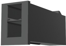46999-0275, Headers &amp; Wire Housings MiniFitJr Plg /DH V-0 2Ckt Black