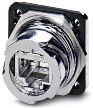 1419184, VS-V1-F-RJ45- MNNA-1-C-S-JJ-S Panel Mounting Frame for use with IP67 RJ45 Connector 1419184, VS-V1-F-RJ45- MNNA-1-C-S-JJ-S Panel Mounting Frame for use with IP67 RJ45 Connector