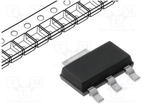 NZT560A, Транзистор: NPN, биполярный, 60В, 3А, 1Вт, SOT223 NZT560A, Транзистор: NPN, биполярный, 60В, 3А, 1Вт, SOT223