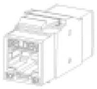 AX104501, Modular Connectors / Ethernet Connectors 10GX SHIELDED KEYCONNECT RJ45