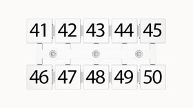 ZT12-10P-19-10Z(H), маркер цифры 41-50 горизонтальные / ZT12-10P-19-10Z(H) ZT12-10P-19-10Z(H), маркер цифры 41-50 горизонтальные / ZT12-10P-19-10Z(H)