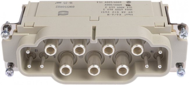 10 36 004 0003, Connector Set, 4 Way, 10A, Female to Male, Han Ex, 90 V