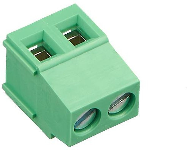 DG500-5.08-02P-14-00AH, Клеммник 2 конт. шаг 5.08 мм модульный, вертик. на плату, H = 14.0 мм, микролифт (пров. 24-12AWG/ до