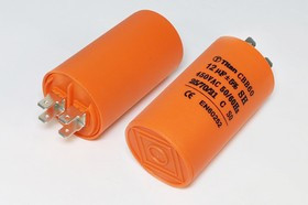Конденсатор пусковой, емкость 12 мкФ, 450~В, размер 40x70, номинальное отклонение: 5, рабочая темпер Конденсатор пусковой, емкость 12 мкФ, 450~В, размер 40x70, номинальное отклонение: 5, рабочая темпер