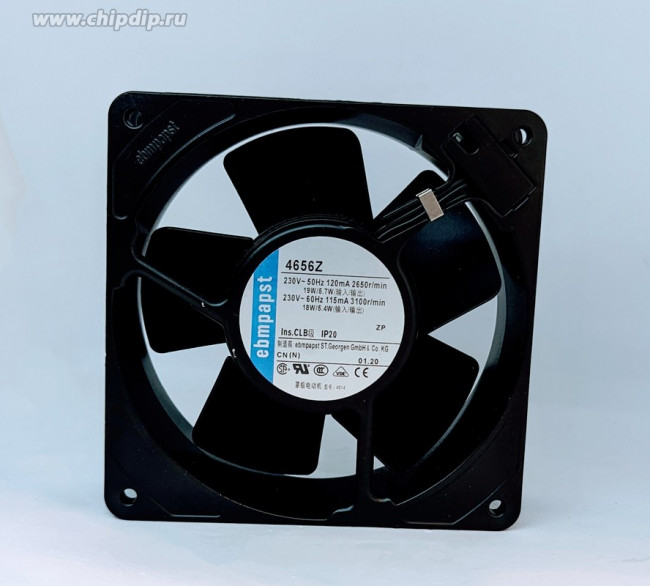 Вентилятор Ebmpapst 4656 Z осевой AC 120x120x38 230v Вентилятор Ebmpapst 4656 Z осевой AC 120x120x38 230v
