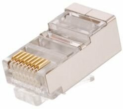 Коннектор RJ45/8P8C, Кат.5e, 3мкд, универсальный, 1000шт. EC-UP8P8C-SD-003-TR-1000 Коннектор RJ45/8P8C, Кат.5e, 3мкд, универсальный, 1000шт. EC-UP8P8C-SD-003-TR-1000