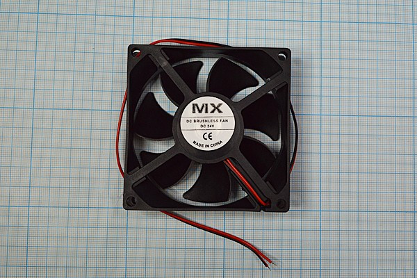 Вентилятор постоянного тока 24 Вольта, 80x80x25мм, подшипник скольжения, 3300об/мин; №ВН341S вент 80x80x25\ 24В\0,11А\2L\ПС\ FBDCF-8025D24HS Вентилятор постоянного тока 24 Вольта, 80x80x25мм, подшипник скольжения, 3300об/мин; №ВН341S вент 80x80x25\ 24В\0,11А\2L\ПС\ FBDCF-8025D24HS