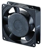 09225PB-B3L-EA-00, AC Axial Fan, Square, 92 мм, 25 мм, Качения, 28.6 фут³/мин